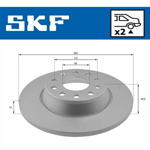 Brzdový kotúč VKBD 90014 S2 /SKF/ - obr. 1