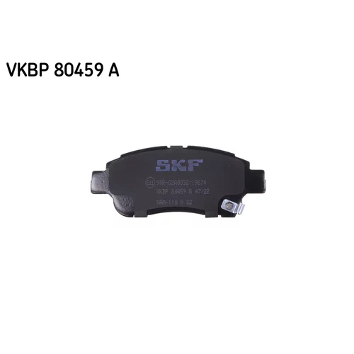 Sada brzdových platničiek kotúčovej brzdy SKF VKBP 80459 A