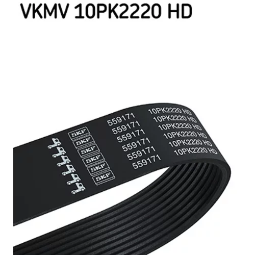 Ozubený klinový remeň SKF VKMV 10PK2220 HD