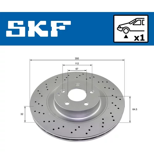 Brzdový kotúč VKBD 81083 V1 /SKF/ - obr. 1