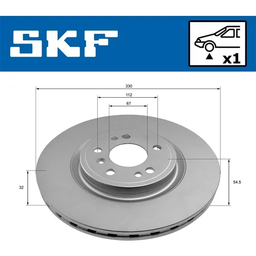 Brzdový kotúč VKBD 81183 V1 /SKF/ - obr. 1
