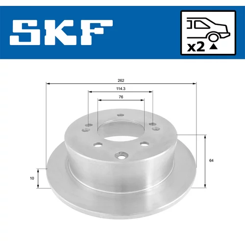 Brzdový kotúč VKBD 90678 S2 /SKF/ - obr. 1