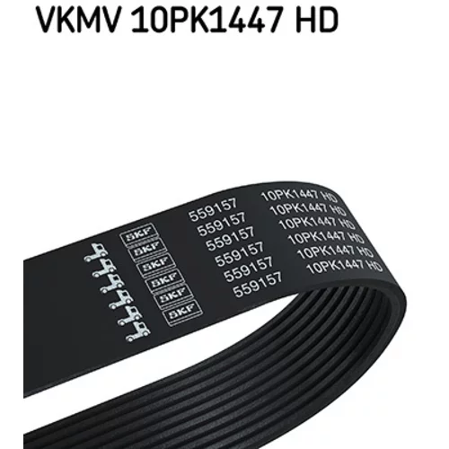 Ozubený klinový remeň SKF VKMV 10PK1447 HD