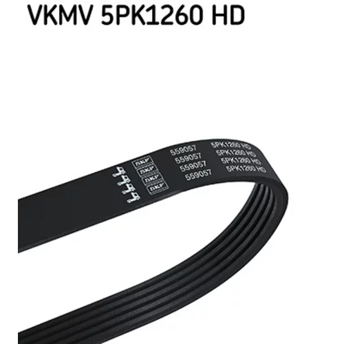 Ozubený klinový remeň SKF VKMV 5PK1260 HD