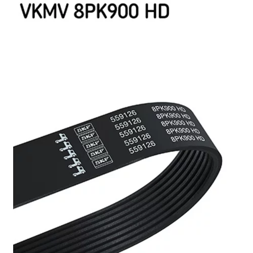 Ozubený klinový remeň SKF VKMV 8PK900 HD