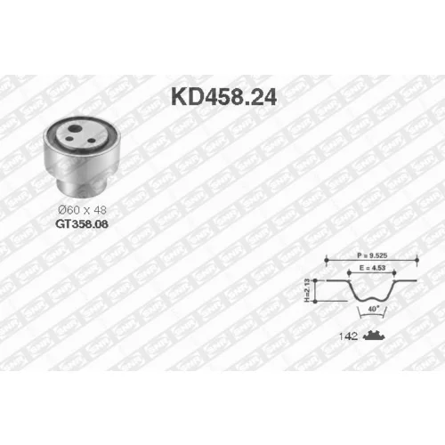 Sada ozubeného remeňa SNR KD458.24
