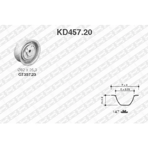 Sada ozubeného remeňa SNR KD457.20