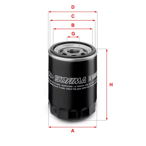 Olejový filter SOFIMA S 1530 R