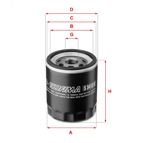 Olejový filter SOFIMA S 3413 R