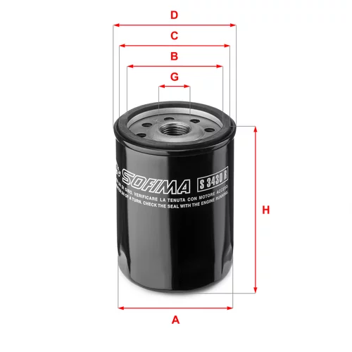 Olejový filter SOFIMA S 3430 R
