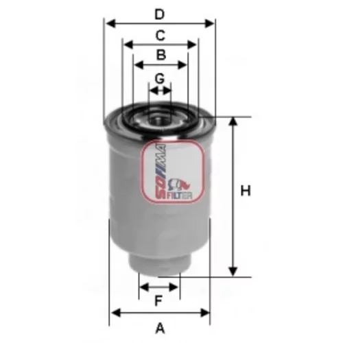 Palivový filter SOFIMA S 4393 NR