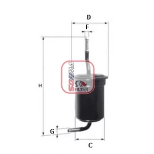 Palivový filter SOFIMA S 1517 B