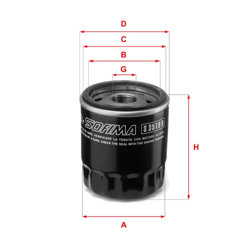 Olejový filter SOFIMA S 3519 R