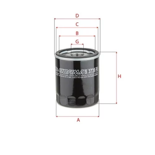 Olejový filter SOFIMA S 3739 R