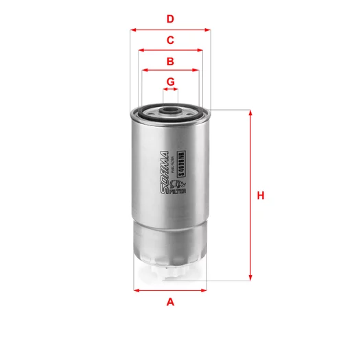 Palivový filter SOFIMA S 4009 NR