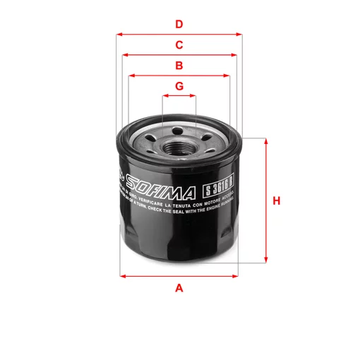 Olejový filter SOFIMA S 3616 R