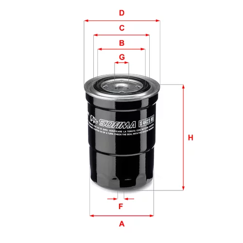 Palivový filter SOFIMA S 4423 NR