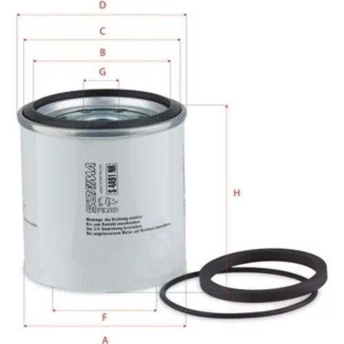 Palivový filter SOFIMA S 4A91 NR