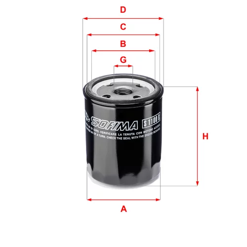 Olejový filter SOFIMA S 1100 R