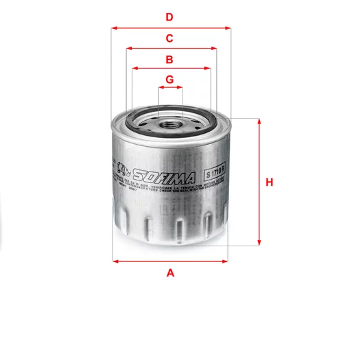 Olejový filter SOFIMA S 1710 R