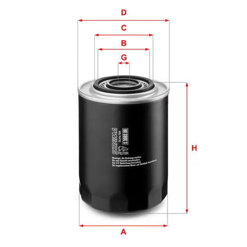 Olejový filter SOFIMA S 3003 DR