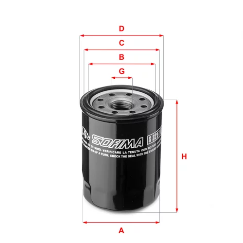 Olejový filter SOFIMA S 3251 R