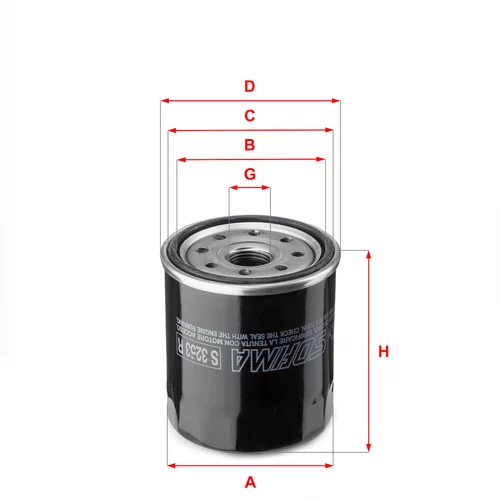 Olejový filter SOFIMA S 3253 R