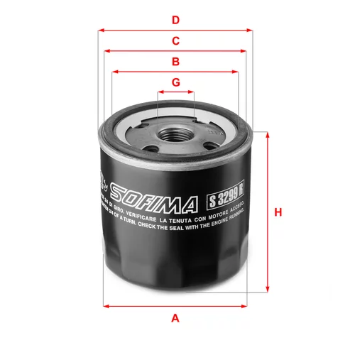 Olejový filter SOFIMA S 3299 R