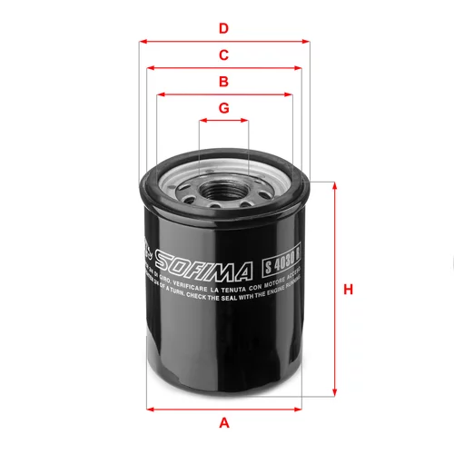 Olejový filter SOFIMA S 4030 R