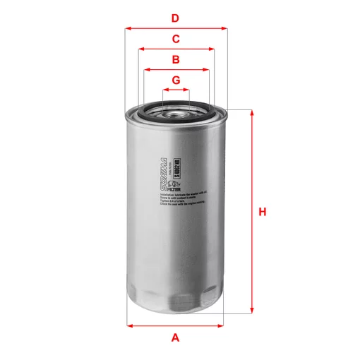 Palivový filter SOFIMA S 4062 NR