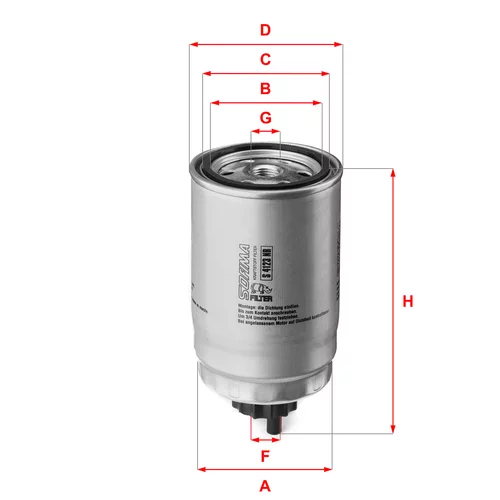 Palivový filter SOFIMA S 4123 NR