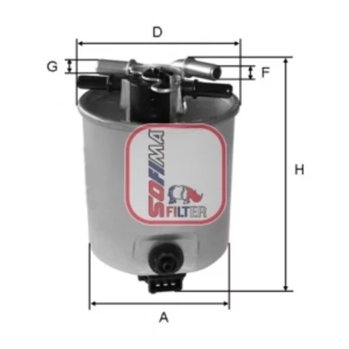Palivový filter SOFIMA S 5393 GC