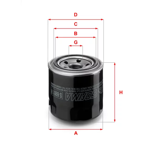 Olejový filter SOFIMA S 6901 R