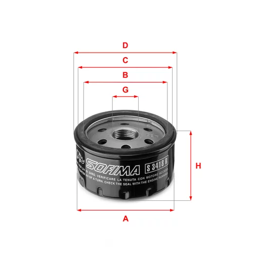 Olejový filter SOFIMA S 3418 R