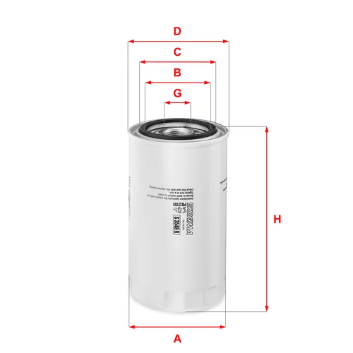 Olejový filter SOFIMA S 3548 R