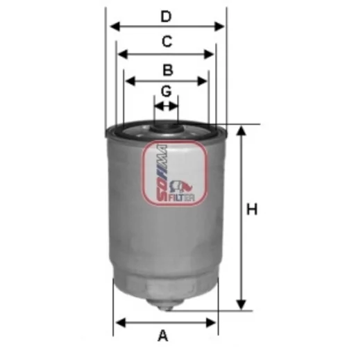 Palivový filter SOFIMA S 4378 NR