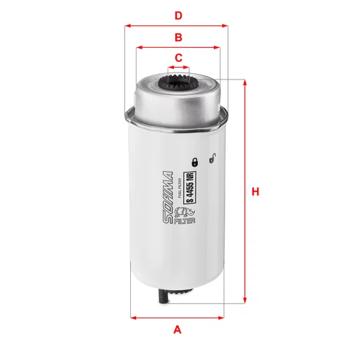 Palivový filter SOFIMA S 4455 NR