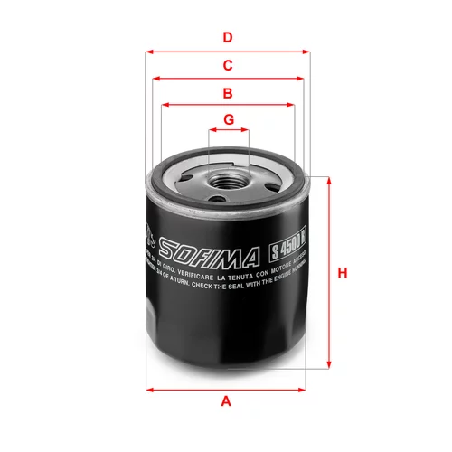 Olejový filter SOFIMA S 4500 R