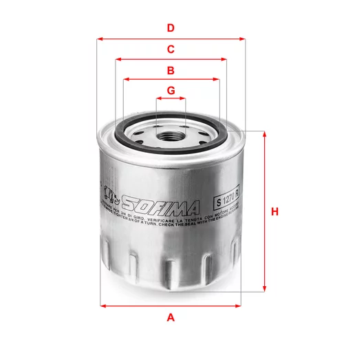 Olejový filter SOFIMA S 1270 R