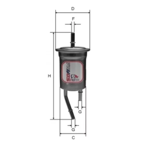 Palivový filter SOFIMA S 1828 B
