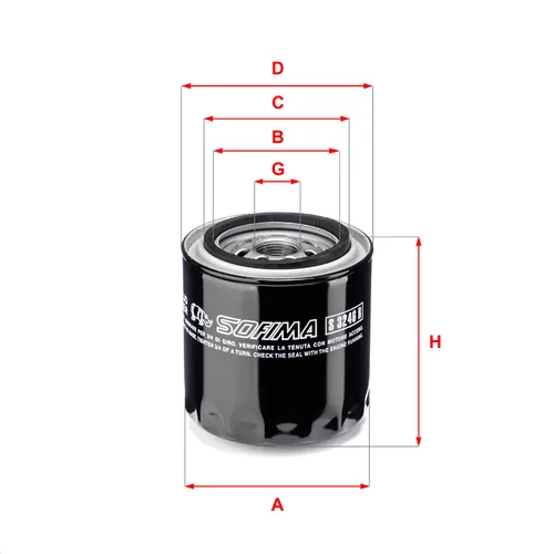 Olejový filter SOFIMA S 3246 R