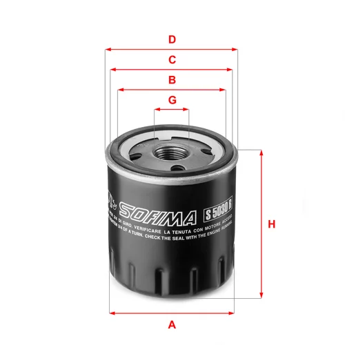 Olejový filter SOFIMA S 5030 R
