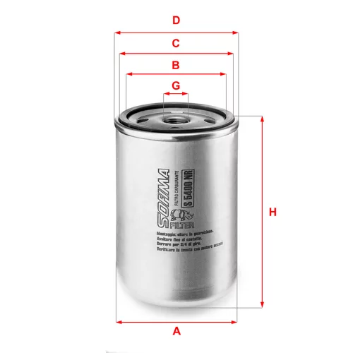 Palivový filter SOFIMA S 5400 NR