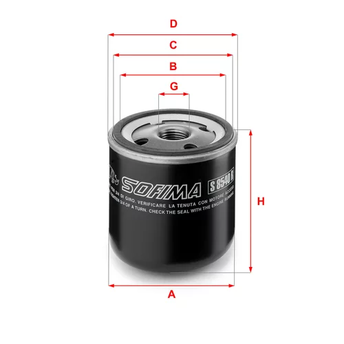 Olejový filter SOFIMA S 8540 R