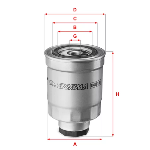 Palivový filter SOFIMA S 4081 NR