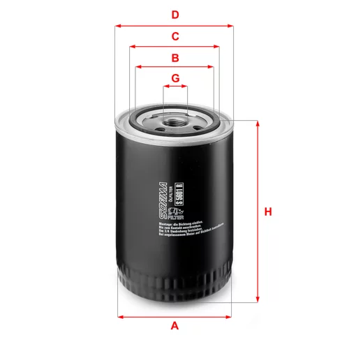 Olejový filter SOFIMA S 5601 R