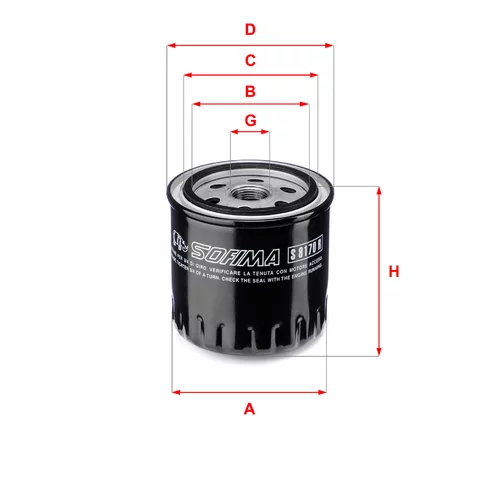 Olejový filter SOFIMA S 8170 R