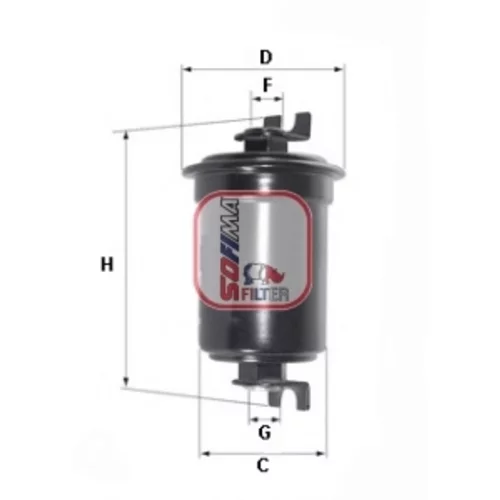 Palivový filter SOFIMA S 1525 B