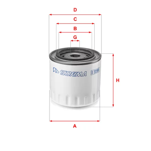 Olejový filter SOFIMA S 2329 R
