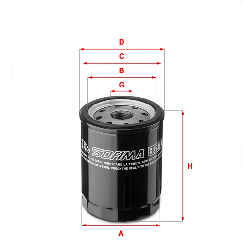 Olejový filter SOFIMA S 2530 R